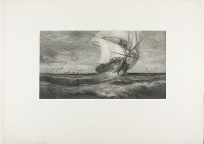 Statek widmo autorstwa Theophile Narcisse Chauvel