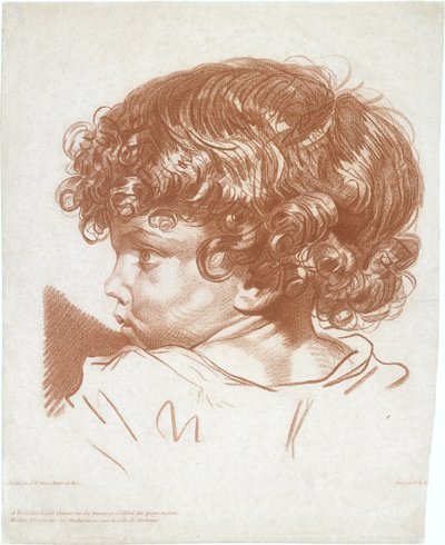 Studium, Głowa chłopca, ca. 1777. autorstwa Therèse Éléonore Lingée