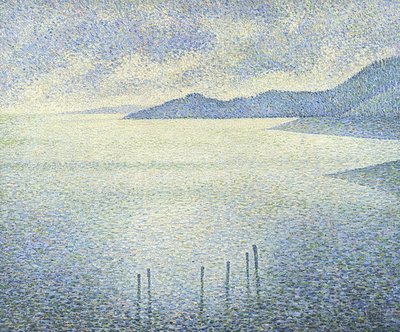 Scena nad morzem. Około 1892 autorstwa Théo van Rysselberghe