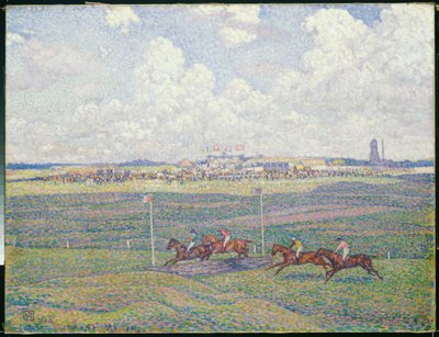 Tor wyścigowy w Boulogne-sur-Mer autorstwa Théo van Rysselberghe