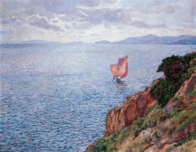 Czerwony żagiel autorstwa Théo van Rysselberghe