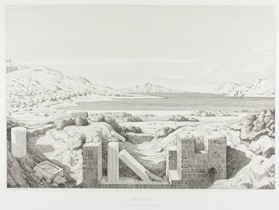 Widok na Korynt autorstwa Théodore Caruelle d