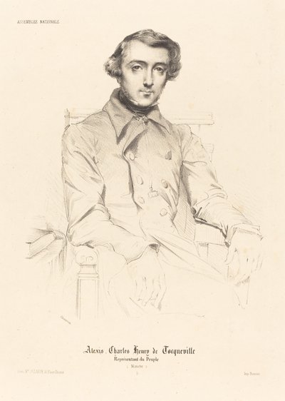 Alexis Charles Henry de Tocqueville autorstwa Théodore Chassériau