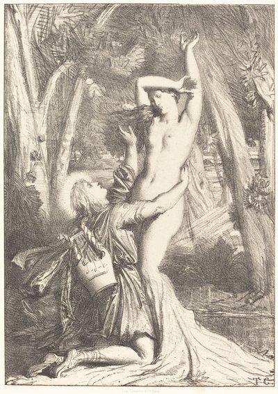 Apollo i Daphne autorstwa Théodore Chassériau