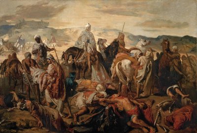 Arabscy jeźdźcy wywożący swoich zmarłych autorstwa Théodore Chassériau