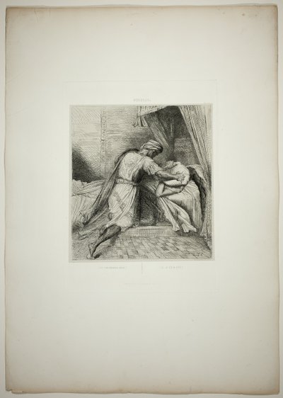 He Smothers Her, płyta trzynasta z Otella autorstwa Théodore Chassériau