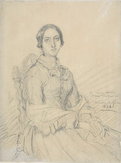 Portret baronowej Chassériau autorstwa Théodore Chassériau