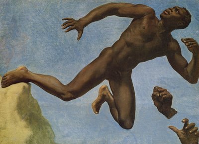 Studium nagiej czerni, 1838 autorstwa Théodore Chassériau