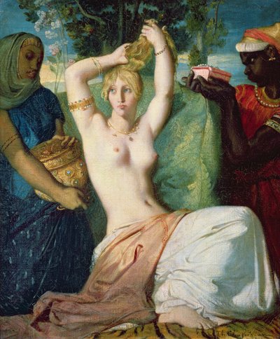 Toaleta Estery, 1841 autorstwa Théodore Chassériau