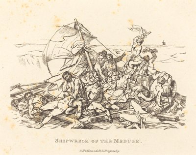 Wrak Meduzy autorstwa Théodore Gericault and Nicolas Toussaint Charlet