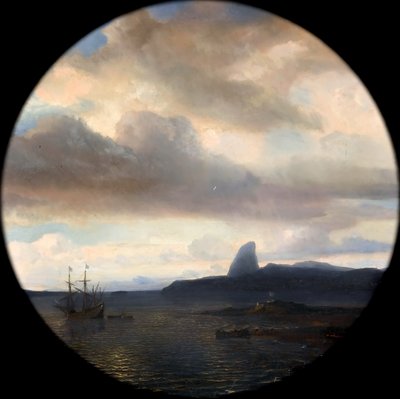 Villegagnon wkracza do zatoki Rio de Janeiro 10 listopada 1555 r autorstwa Jean Antoine Theodore Gudin