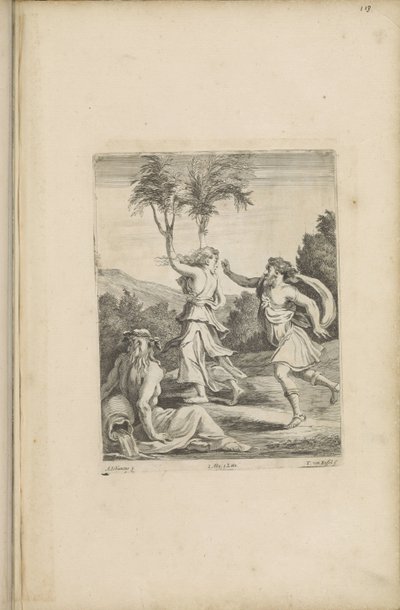 Apollo w Daphne autorstwa Théodorus van Kessel
