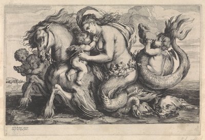 Triumf Galatei Postacie mitologiczne (tytuł serii) autorstwa Théodorus van Kessel