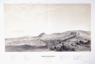 Panorama współczesnych Aten autorstwa Théodose du Moncel