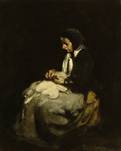 Szycie kobiet autorstwa Théodule Augustin Ribot