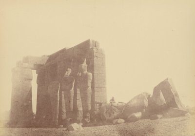 Zamknij Widok Kolosa Ramesseum autorstwa Théodule Devéria