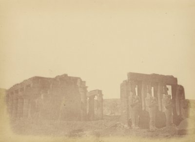 Przegląd Ramesseum autorstwa Théodule Devéria