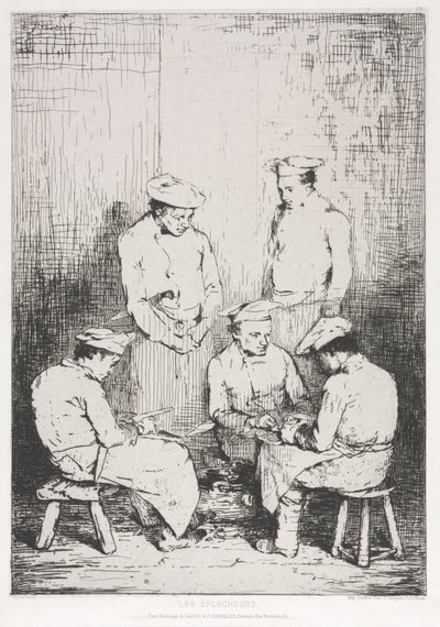 Obieraczki do ziemniaków. autorstwa Auguste Theodule Ribot