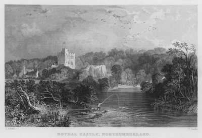 Zamek Bothal, Northumberland (grafika) autorstwa Thomas (after) Allom