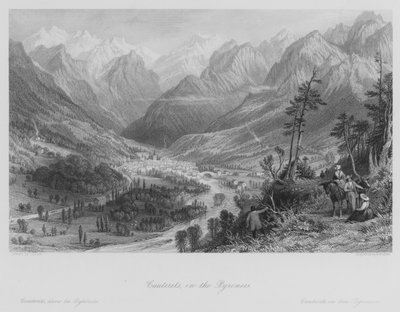 Cauterets, w Pirenejach (grawerowanie) autorstwa Thomas (after) Allom