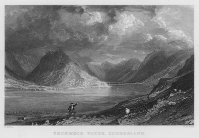 Crummock Water, Cumberland (grawerowanie) autorstwa Thomas (after) Allom