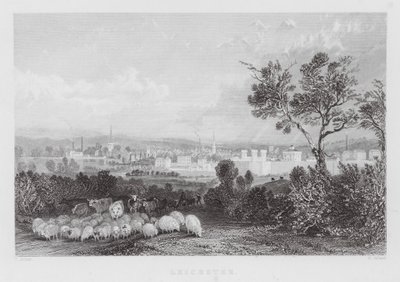 Leicester (grawerowanie) autorstwa Thomas (after) Allom