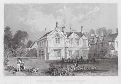 Scrivelsby Hall, Lincolnshire (grawerowanie) autorstwa Thomas (after) Allom