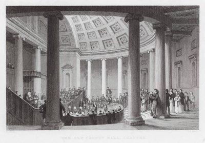 New County Hall, Chester (grawerowanie) autorstwa Thomas (after) Allom