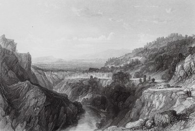 Thiers, Puy-de-Dome (rycina) autorstwa Thomas (after) Allom