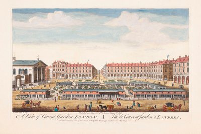 Widok na Covent Garden, Londyn autorstwa Thomas (after) Bowles