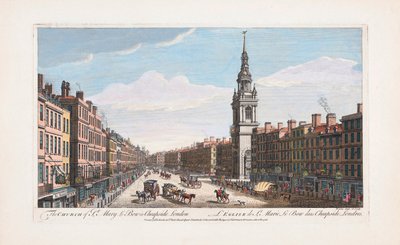 Kościół St, Mary le Bow, Londyn autorstwa Thomas (after) Bowles