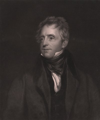 Portret angielskiego aktora Johna Fawcetta (1768-1837), rycina W J Edwardsa z obrazu Thomasa Lawrence