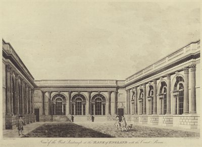 Sąd Ogrodowy, Bank Anglii autorstwa Thomas (after) Malton