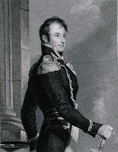 Stephen Decatur (1779-1820), ryty Asher Brown Durand (1796-1886) na podstawie kopii oryginału Jamesa Herringa (1794-1867) (grafika) autorstwa Thomas (after) Sully