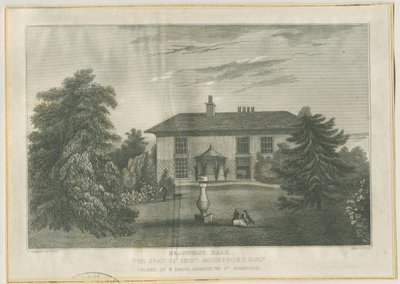 Checkley - Beauhurst Hall: grawerowanie, bd [c 1820-1830] (druk) autorstwa Thomas (after) Underwood