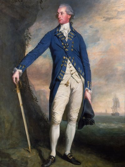 Kapitan Sir George Montagu (1750-1829), ok. 1780-90 (olej na płótnie) autorstwa Thomas (attr.to) Beach