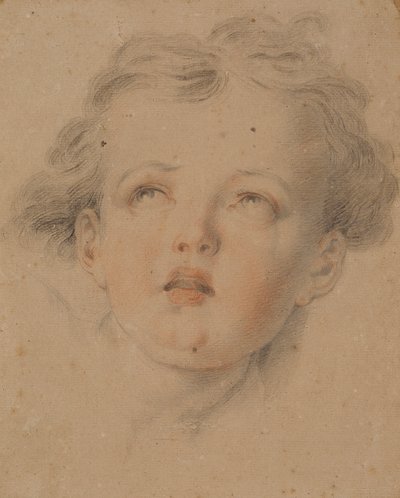 Studium Kupidyna (kolorowe kredy na papierze) autorstwa Thomas (circle of) Lawrence