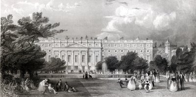 Pałac Hampton Court autorstwa Thomas Allom