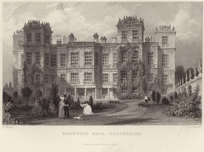 Hardwick Hall w Derbyshire autorstwa Thomas Allom