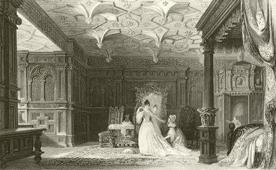 Wnętrze Sizergh Hall, Westmorland autorstwa Thomas Allom