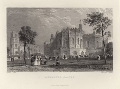 Zamek Lancaster autorstwa Thomas Allom