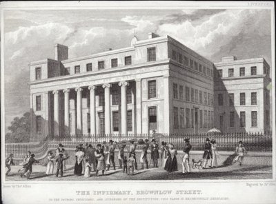 Szpital Liverpool, ulica Brownlow autorstwa Thomas Allom