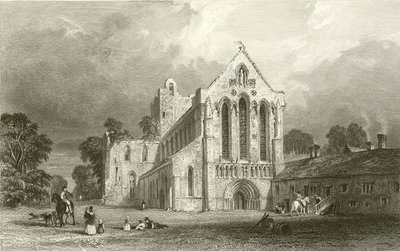 Opactwo Llanercost, Cumberland autorstwa Thomas Allom