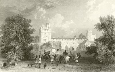 Zamek Naworth, Cumberland autorstwa Thomas Allom