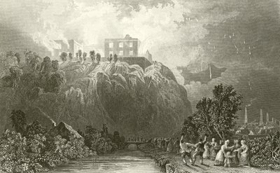 Zamek Nottingham autorstwa Thomas Allom