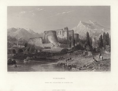 Pergamos, Turcja autorstwa Thomas Allom