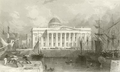 Nowy Urząd Celny, Liverpool autorstwa Thomas Allom