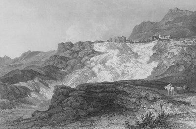 Ruiny Hierapolis, obecnie zwane Pambouk Kaleh, w drodze z Laodycei autorstwa Thomas Allom