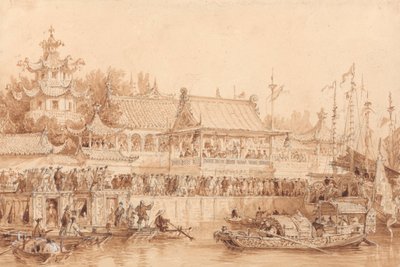 Teatr w Tien-Sin autorstwa Thomas Allom