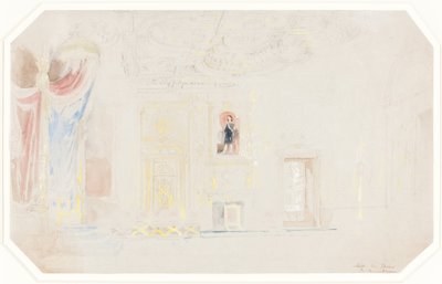 Sala tronowa w Fontainebleau autorstwa Thomas Allom